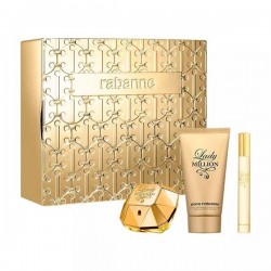 PACO RABANNE Zestaw prezentowy Lady Million (woda perfumowana 80ml + woda perfumowana 10ml + balsam do ciała 100ml)