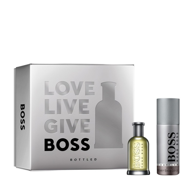 HUGO BOSS Zestaw prezentowy Bottled (woda toaletowa 50ml + dezodorant w sprayu 150ml)