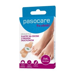 PASOCARE Specialist Plus Plastry na odciski z kwasem salicylowym 20mm x 72mm  1op.-8szt