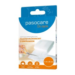 PASOCARE Soft Plus Hipoalergiczny Plaster włókninowy z opatrunkiem - do cięcia 1m x 8cm