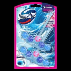 DOMESTOS Kostka toaletowa Power 5 Blue Water Pink 2 x 48 g