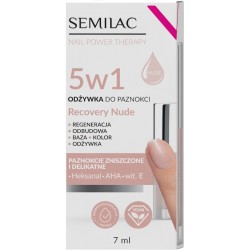 SEMILAC Odżywka do paznokci Nail Power Therapy 5w1 Recovery Nude 7 ml