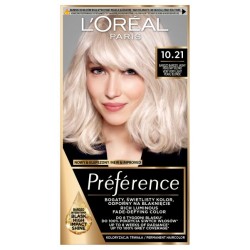 LOREAL Preference Farba do włosów 10.21 - Bardzo Bardzo Jasny Perłowy Blond 1 op.