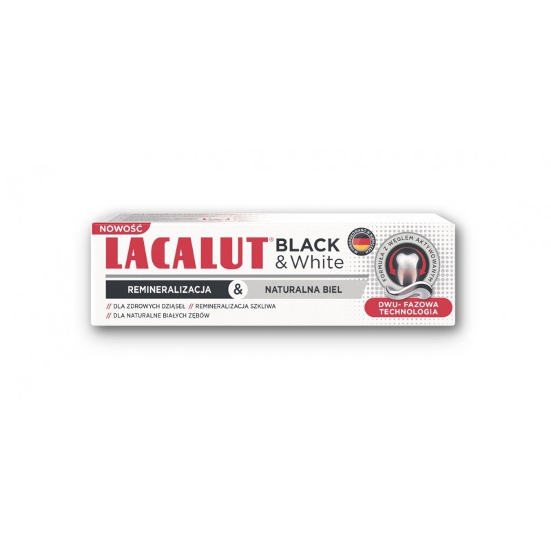 LACALUT Black & White Pasta do zębów 75 ml