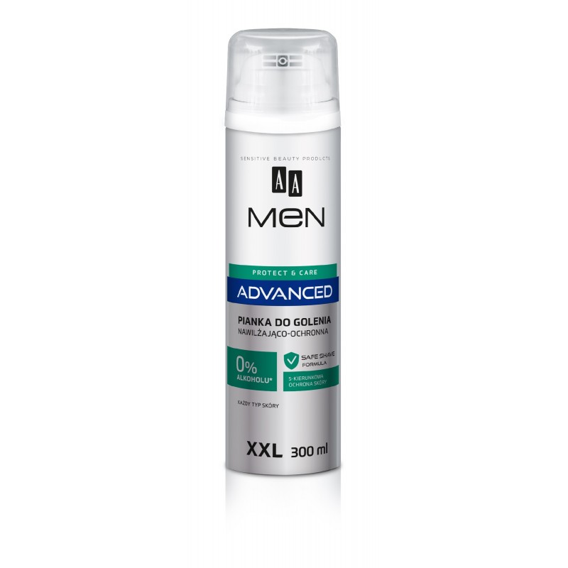 AA Men Adventure Care Pianka do golenia nawilżająco-ochronna XXL 300 ml