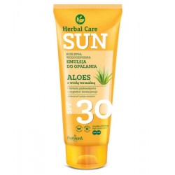 HERBAL CARE Sun Emulsja do opalania wodoodporna SPF 30 Aloes z wodą termalną 150 ml