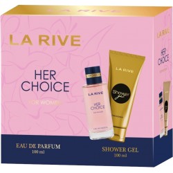 LA RIVE Woman Zestaw prezentowy Her Choice (woda perfumowana 100 ml + żel pod prysznic 100 ml)