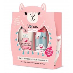 VENUS Xoxo Owocowe odświeżenie Zestaw prezentowy - Żel pod prysznic 250 ml + Dezodorant do ciała 150 ml