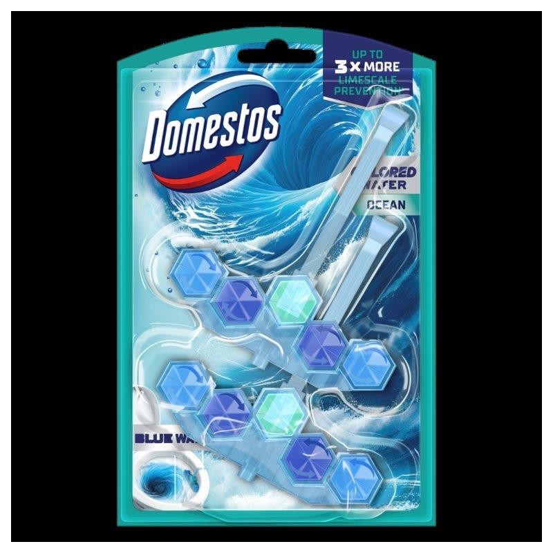 DOMESTOS Kostka toaletowa Power 5 Blue Water Ocean 2 x 48 g