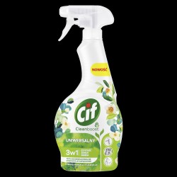 CIF Cleanboost 3W1 Uniwersalny płyn do czyszczenia Zielona herbata i eukaliptus 500ml