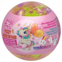 CHLAPU CHLAP Musująca Kula do kąpieli z niespodzianką Unicorn - Crazy Berries (jagoda) 1szt