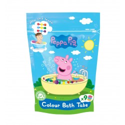 KIDS Świnka Peppa Pastylki koloryzujące do kąpieli 9 x 16g