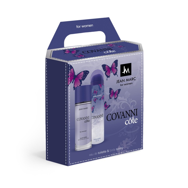 JEAN MARC Covanni Cote Zestaw prezentowy damski - woda toaletowa 50 ml + dezodorant 75 ml