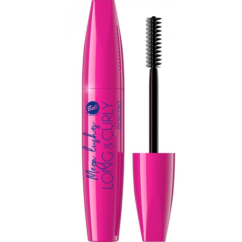 BELL Maskara do rzęs Mega Lashes Long & Curly - kolor czarny 10 g