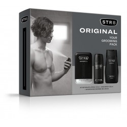 STR 8 Zestaw prezentowy Original (Woda po goleniu 100ml+Deo spray 150ml+Żel pod prysznic 250ml)