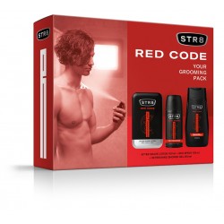 STR 8 Zestaw prezentowy Red Code (Woda po goleniu 100ml+Deo spray 150ml+Żel pod prysznic 250ml)