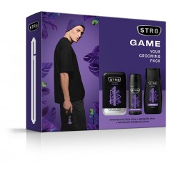 STR 8 Zestaw prezentowy Game (Woda po goleniu 100ml+Deo spray 150ml+Żel pod prysznic 250ml)