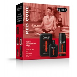 STR 8 Zestaw prezentowy Red Code (Woda toaletowa 50ml+Deo spray 150ml)