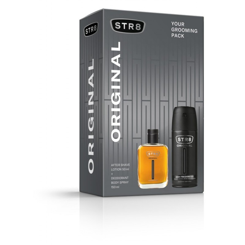 STR 8 Zestaw prezentowy Original (Woda po goleniu 50ml+Deo spray 150ml)