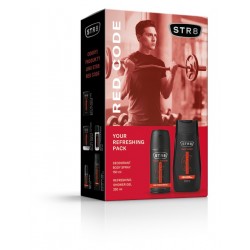 STR 8 Zestaw prezentowy Red Code (Deo spray 150ml+Żel pod prysznic 250ml)