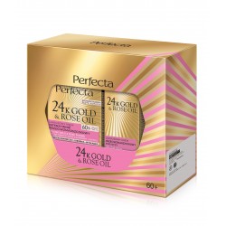 PERFECTA 24K Gold & Rose Oil Zestaw prezentowy (krem na dzień i noc 60+ & krem pod oczy)