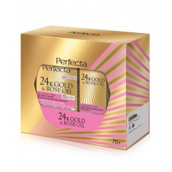 PERFECTA 24K Gold & Rose Oil Zestaw prezentowy (krem na dzień i noc 70+ & krem pod oczy)