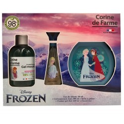 CORINE DE FARME Disney Zestaw prezentowy Frozen (woda toaletowa 30ml + Żel pieniący 3w1 300ml + Pudełko na przekąski)