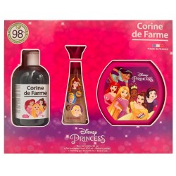 CORINE DE FARME Disney Zestaw prezentowy Princess (woda toaletowa 30ml + Żel pieniący 3w1 300ml + Pudełko na  przekąski)