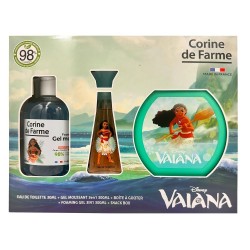 CORINE DE FARME Disney Zestaw prezentowy Vaiana (woda toaletowa 30ml + Żel pieniący 3w1 300ml + Pudełko na  przekąski)