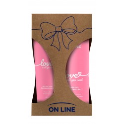 ON LINE Zestaw prezentowy Love Is All You Need (Żel pod prysznic 500ml + Balsam do ciała 250ml)