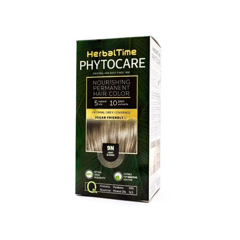 HERBAL TIME Phytocare Farba do włosów naturalna 9N Light Blonde