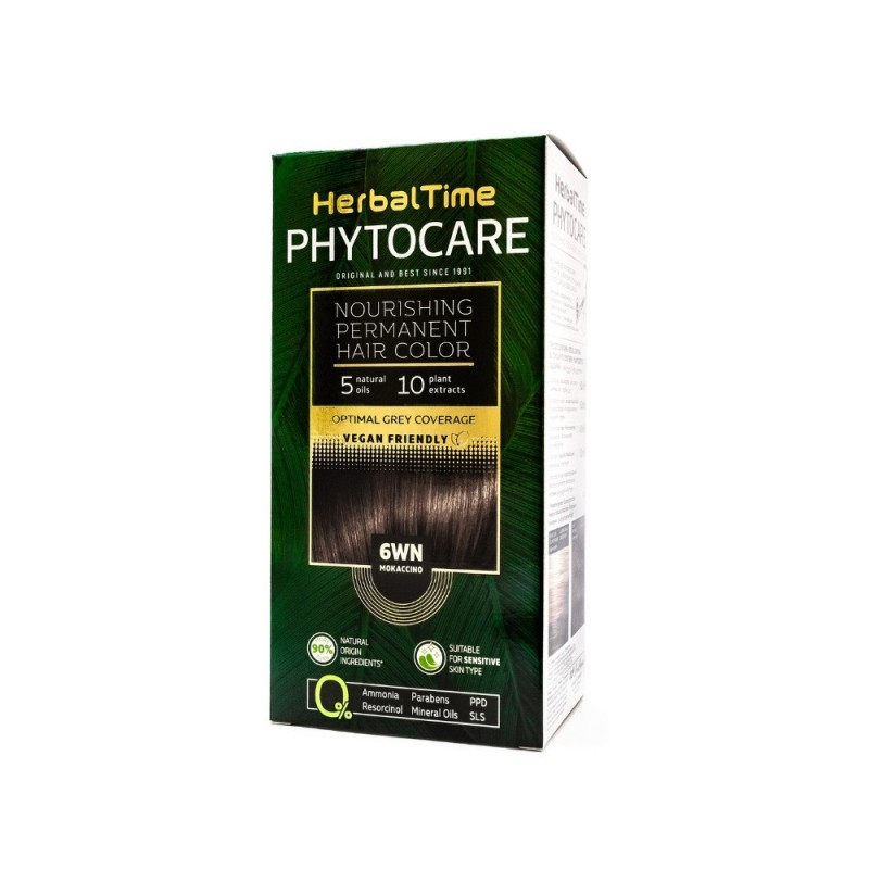 HERBAL TIME Phytocare Farba do włosów naturalna 6WN Mokaccino