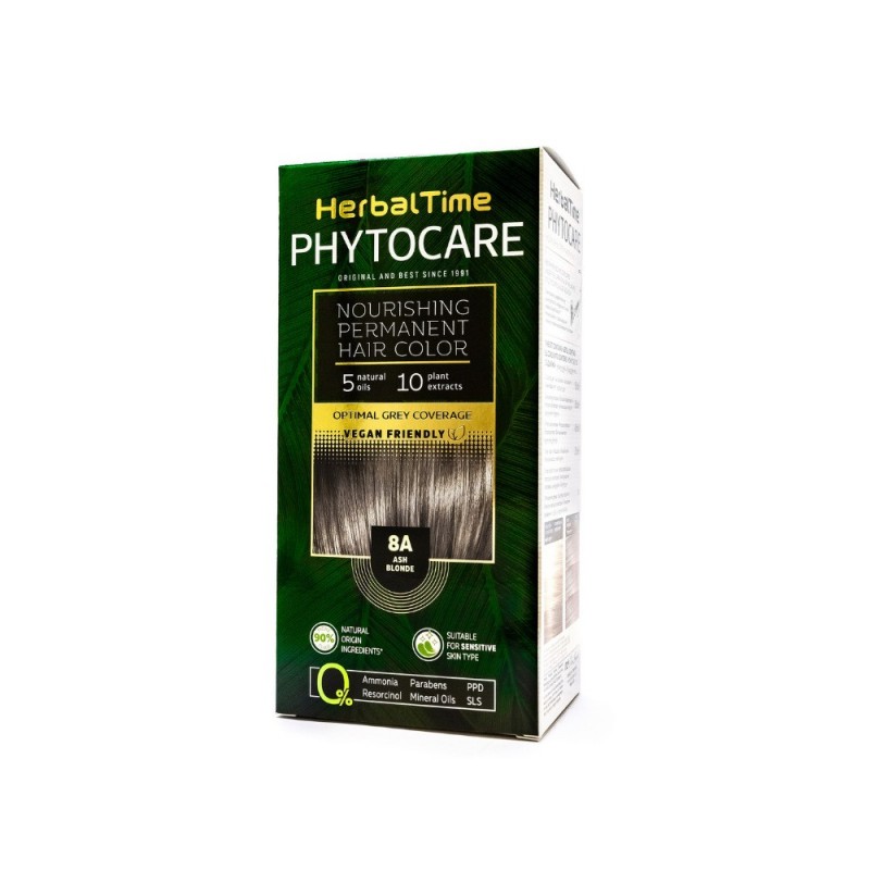 HERBAL TIME Phytocare Farba do włosów naturalna 8A Ash Blonde