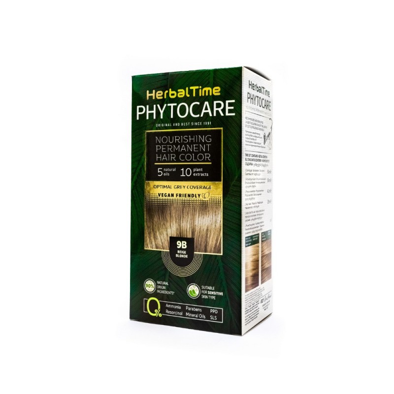 HERBAL TIME Phytocare Farba do włosów naturalna 9B Beige Blonde