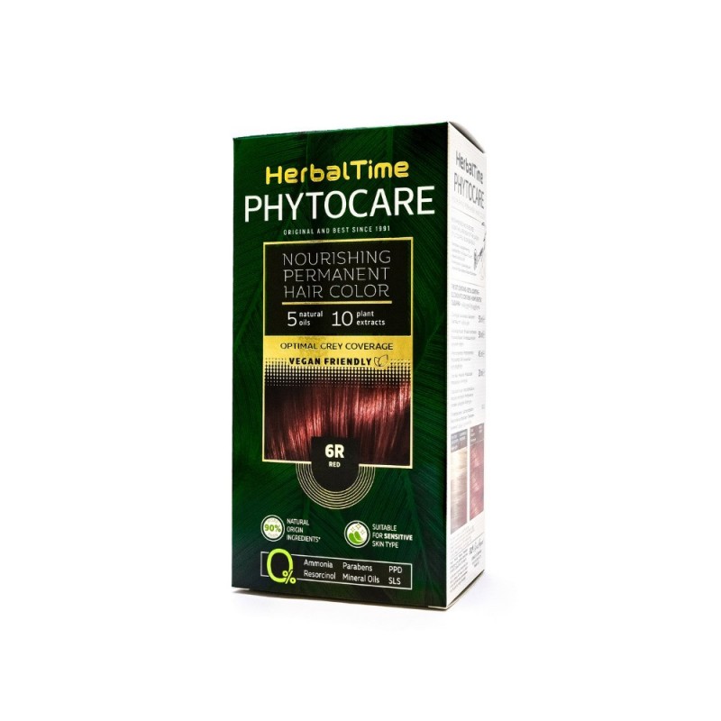 HERBAL TIME Phytocare Farba do włosów naturalna 6R Red