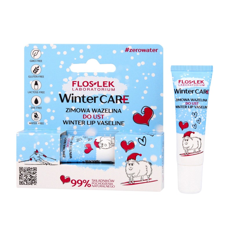 Floslek Winter Care Zimowa Wazelina do ust - tubka 10g