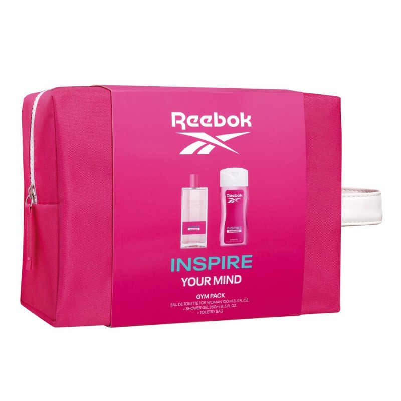 REEBOK Inspire Your Mind Zestaw prezentowy - kosmetyczka (woda toaletowa 100ml + żel pod prysznic 250ml) - damski