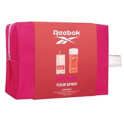 REEBOK Move Your Spirit Zestaw prezentowy - kosmetyczka (woda toaletowa 100ml + żel pod prysznic 250ml) - damski