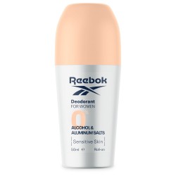 REEBOK Alkohol&Aluminum Salts Sensitive Skin  Antyperspirant roll - on damski 50 ml