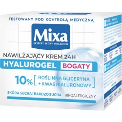 MIXA Hyalurogel Bogaty Krem intensywnie nawilżający, 50 ml