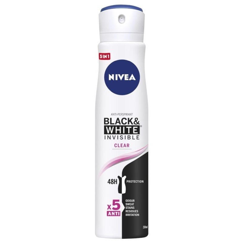 NIVEA DEO 250ml Spray damski INVISIBLE CLEAR&new&