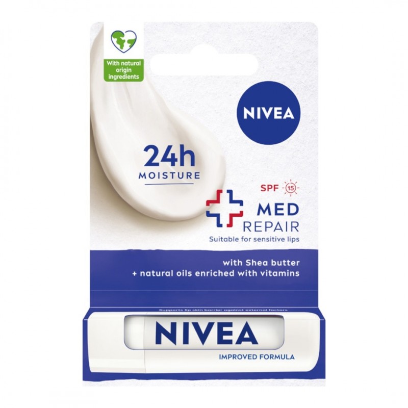 NIVEA Lip Care Regeneracyjna pomadka do ust Med Repair 4.8 g