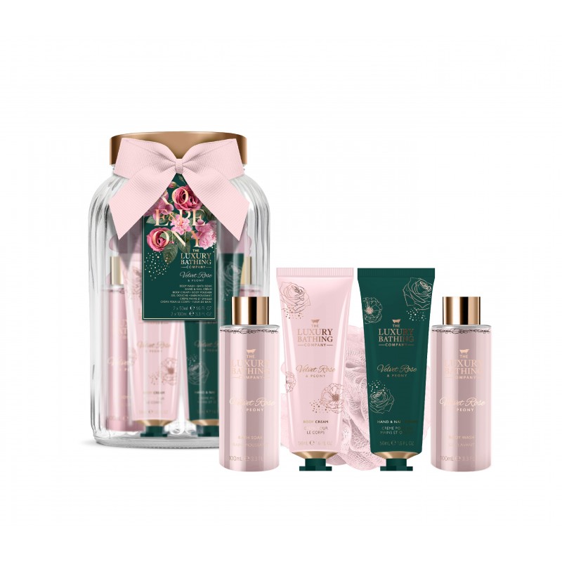 THE LUXURY BATHING COMPANY Zestaw prezentowy Velvet Rose & Peony - Pur Indulgence 1op.