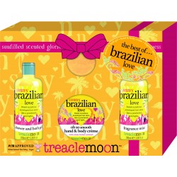 TREACLEMOON Zestaw prezentowy The Best of Brazilian Love  (Żel pod prysznic+Balsam do ciała+Mgiełka do ciała+Kula do kąpieli) 1 