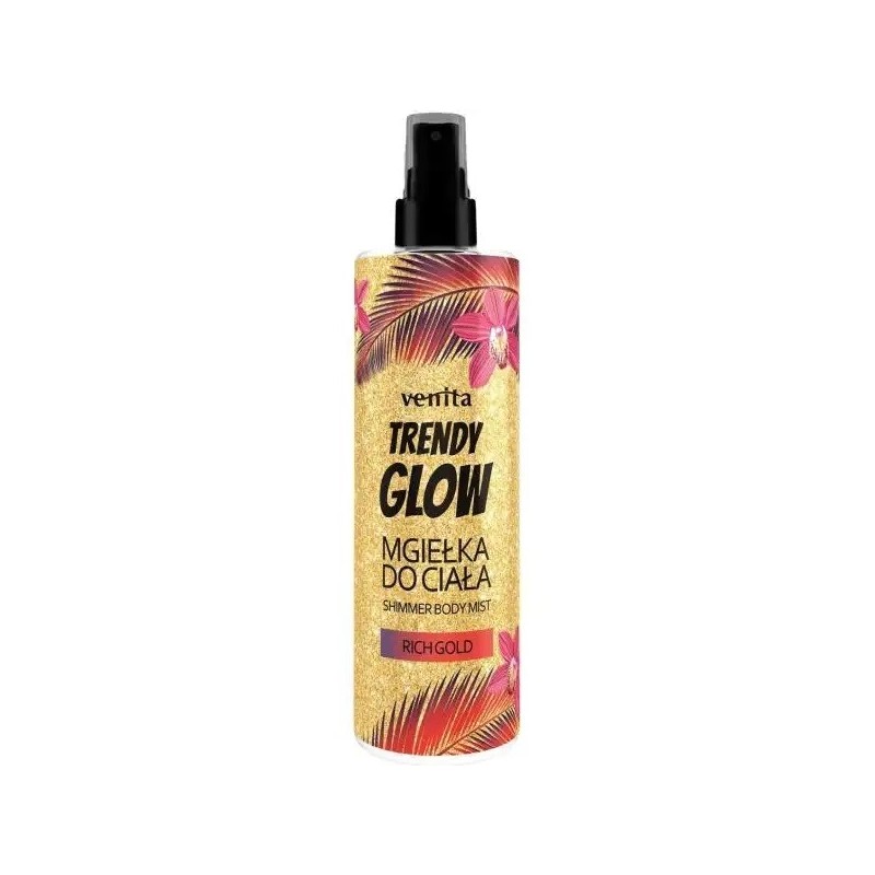 VENITA Trendy Glow Mgiełka rozświetlająca do ciała - Rich Gold 200 ml