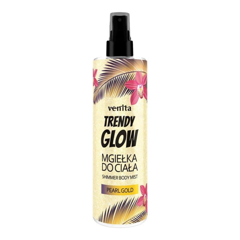 VENITA Trendy Glow Mgiełka rozświetlająca do ciała - Pearl Gold 200 ml