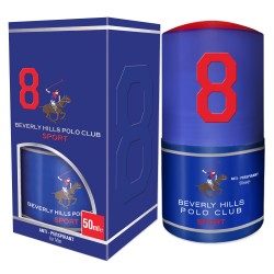 BEVERLY HILLS Polo Club 8 Antyperspirant roll-on dla mężczyzn 50 ml