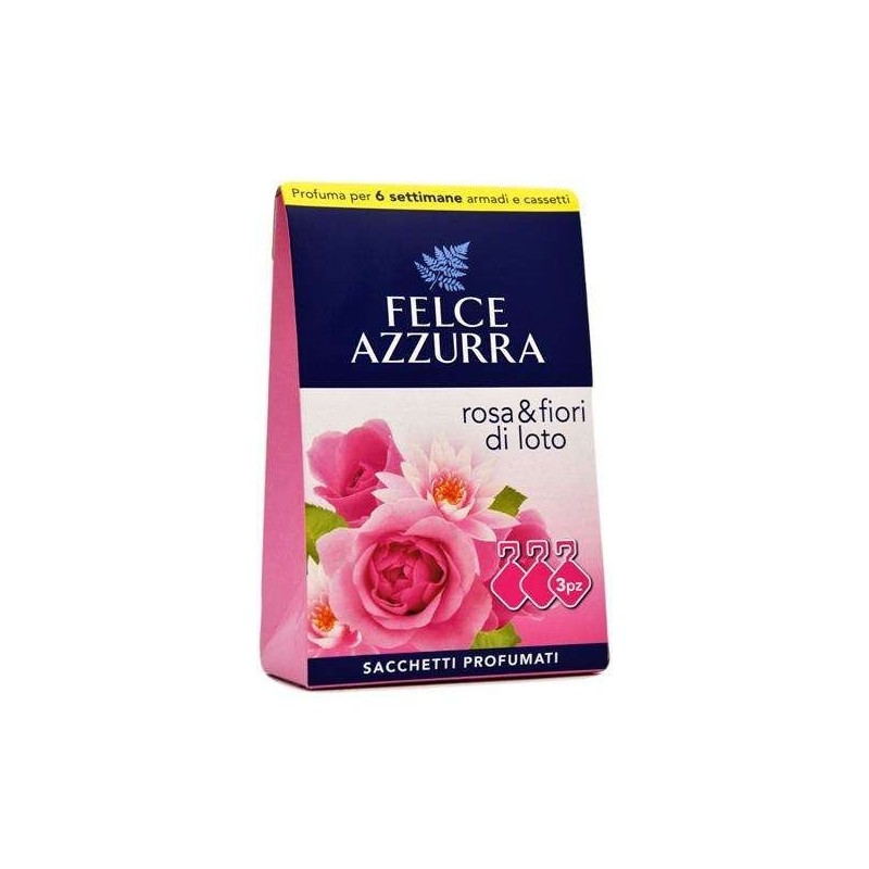 FELCE AZZURRA Torebki aromatyczne  Rose&Lotus Flower 3 szt