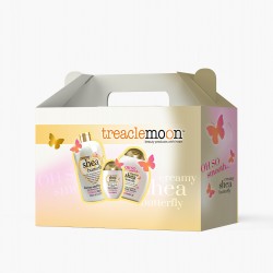 TREACLEMOON Zestaw Butter Shea - żel 500 ml, balsam 250 ml, krem do rąk 75 ml