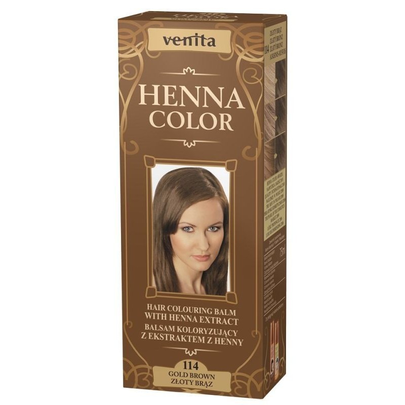 VENITA HENNA COLOR BALSAM NR 114 ZŁOTY BRĄZ